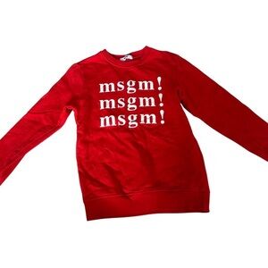 MSGM Vibrant Red Crewneck